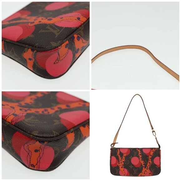 LOUIS VUITTON Monogram La Mage Pochette Accessoires Red - Picture 10 of 15